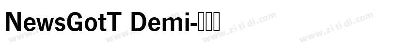 NewsGotT Demi字体转换 NewsGotT Demi字体转换